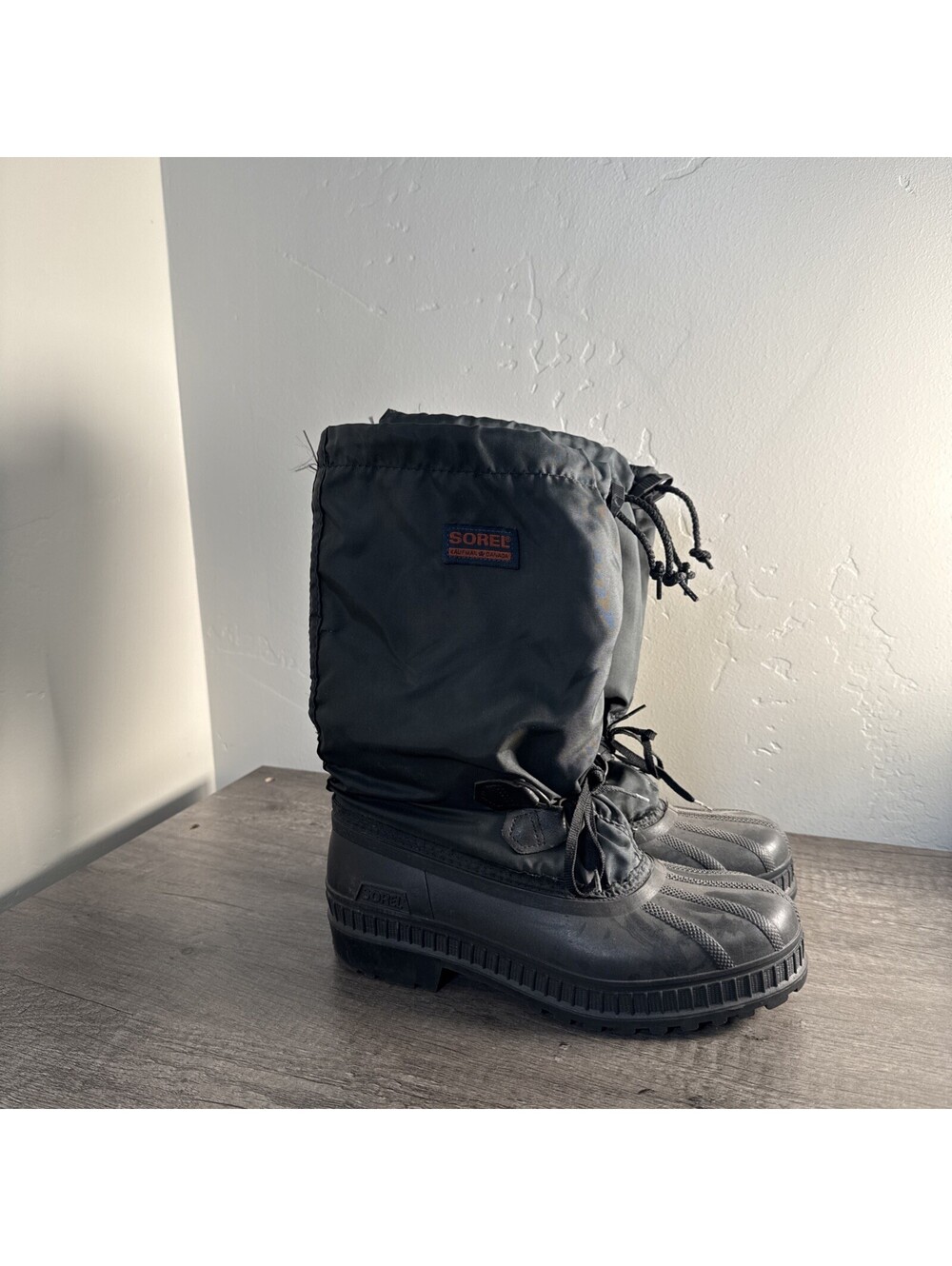 Sorel NM1023-010 Waterproof Warm Insulated Winter Boots Black Womens Size 6